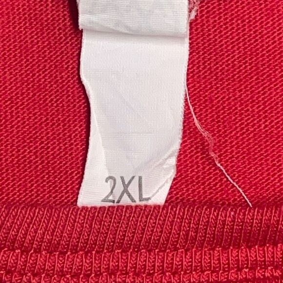 Red and White Fitted Indiana Tee - Picture 4 of 6